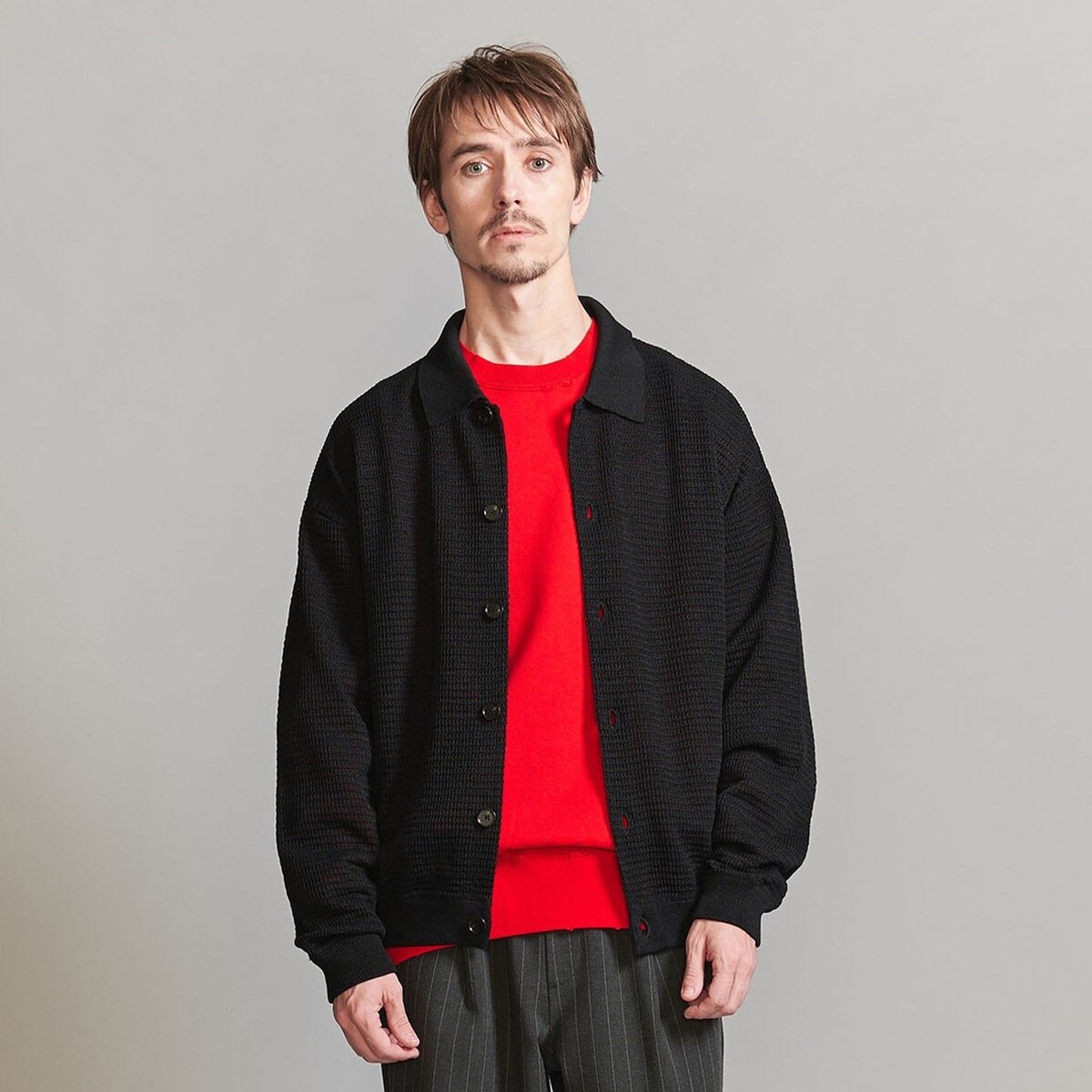 ミラノリブ ポロニット ジャケット ‐抗菌防臭‐ | ビューティー