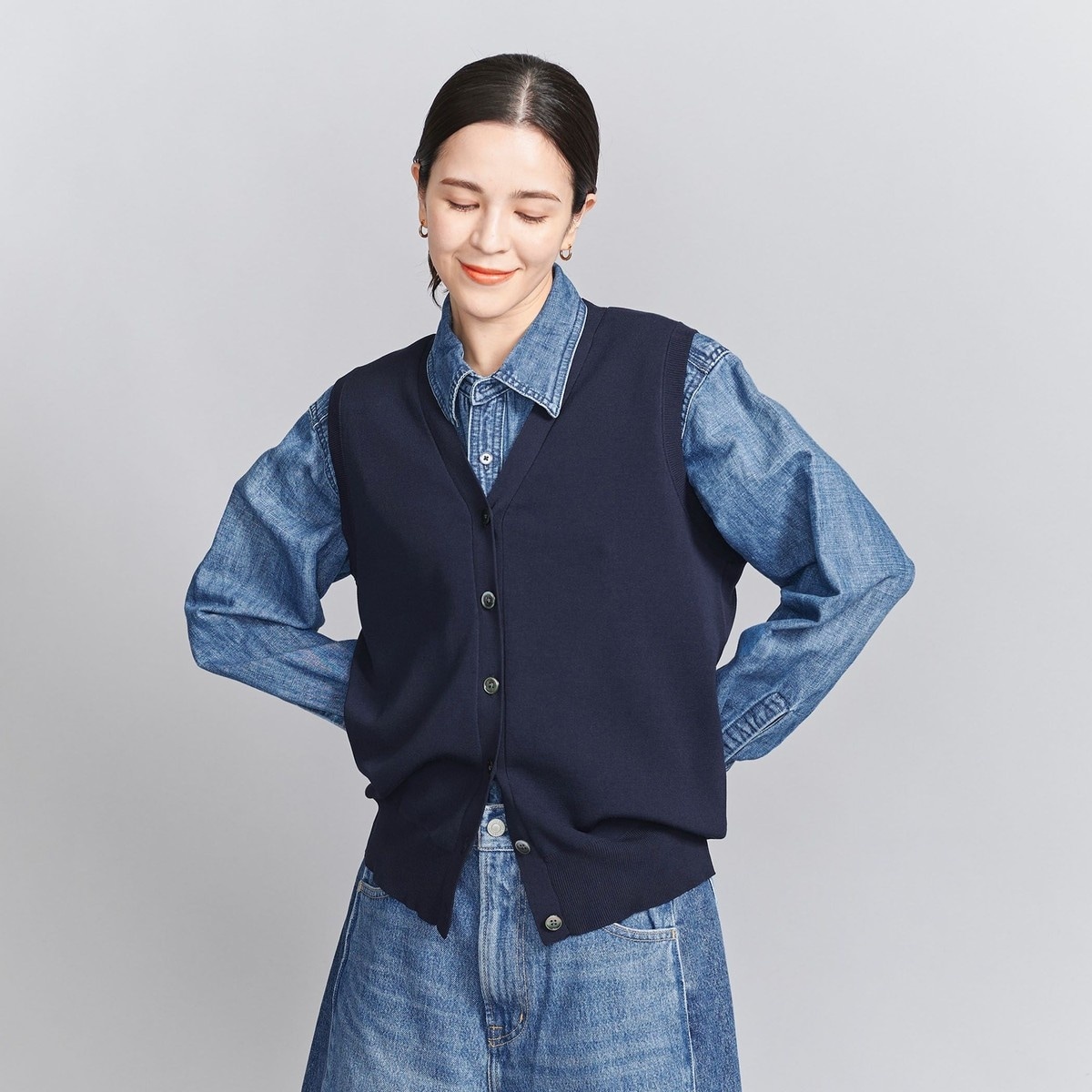 新品 2023AW H BEAUTY&YOUTH ＜H＞トロピカルベスト
