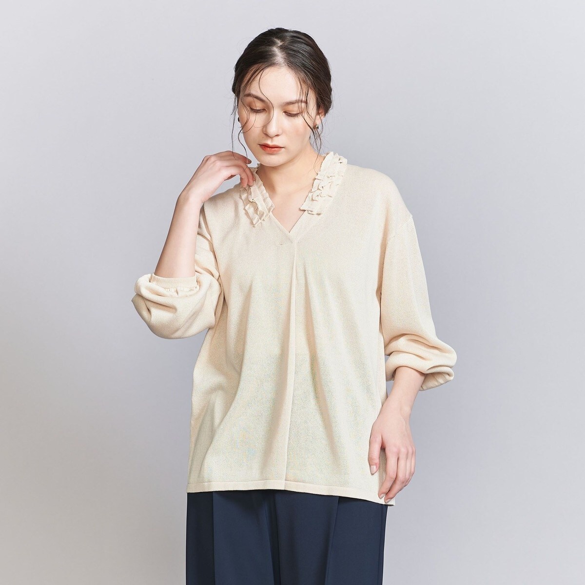 beauty&youth コットン エンブロイダリー ノースリーブトップス 美品 BEAUTY&YOUTH UNITED ARROWS｜コットン エンブロイダリー