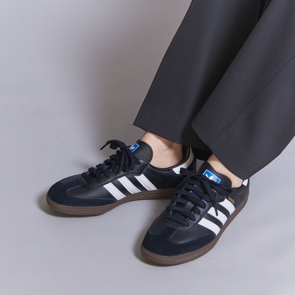 [}C]adidas OriginalsSAMBA OG/Xj[J[/r[eB[[X iCebhA[YiBEAUTY&YOUTHj BLACK