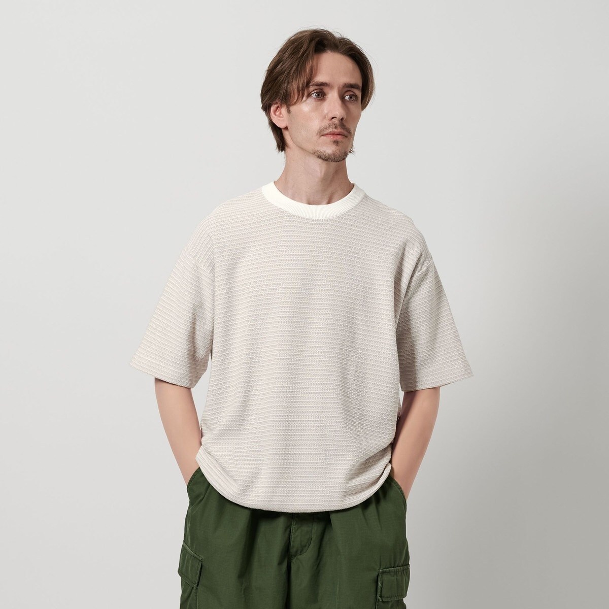 BEAUTY&amp;YOUTH UNITED ARROWS - 6 STRIPE SHORT SLEEVE SHIRT ＋ サテンパンツ BEAUTY&YOUTH UNITED ARROWS｜<6(ROKU)>サテンパンツ | Rakuten
