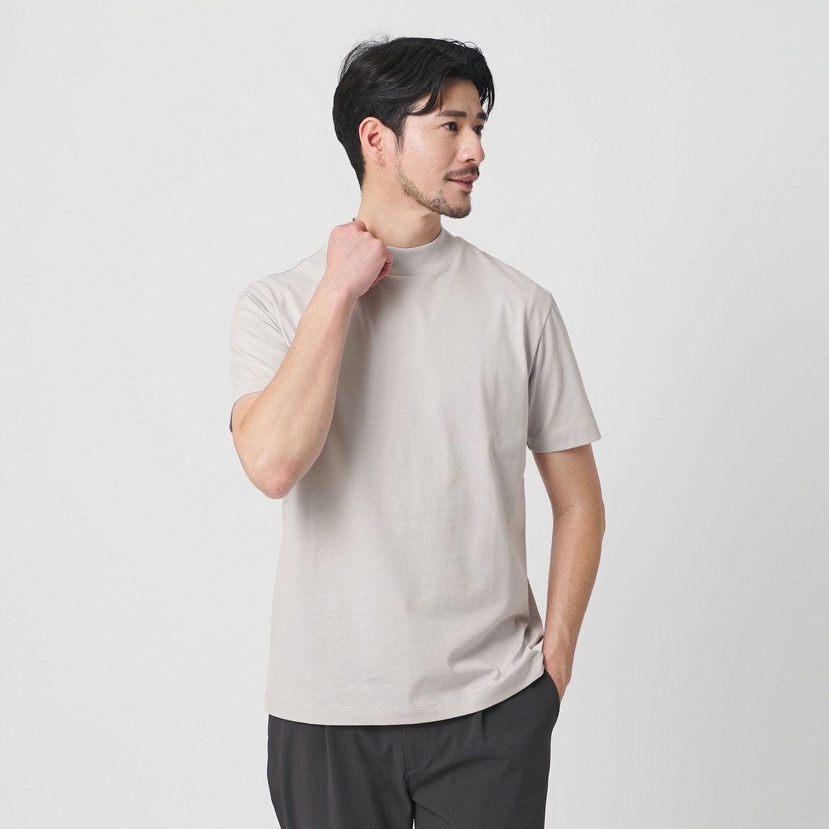 [�}���C]�yWEB���� WARDROBE SMART�z�N���A �K�X�R�b�g�� ���b�N�l�b�N �J�b�g�\�[�y�R�ہE/�r���[�e�B�[�����[�X ���i�C�e�b�h�A���[�Y�iBEAUTY&YOUTH�j LT.GRAY