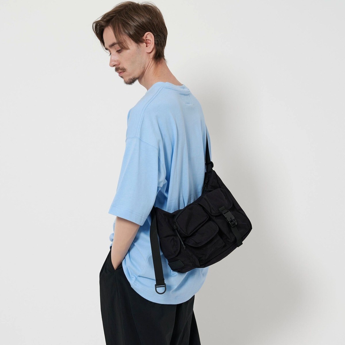 〈BAICYCLON＞ ユナイテッドアローズ マルチ ポケット ショルダーバッグ 別注】＜BAICYCLON＞ マルチ ポケット ショルダーバッグ