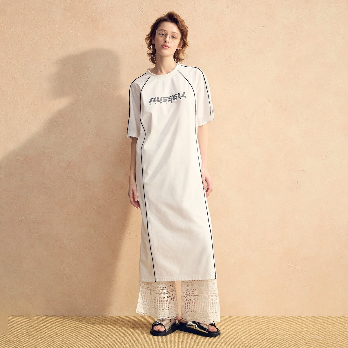 BYユナイテッドアローズ★テレデランリネンドットキャミソールサロペットp2504 BEAUTY&YOUTH UNITED ARROWS（ビューティーアンドユース