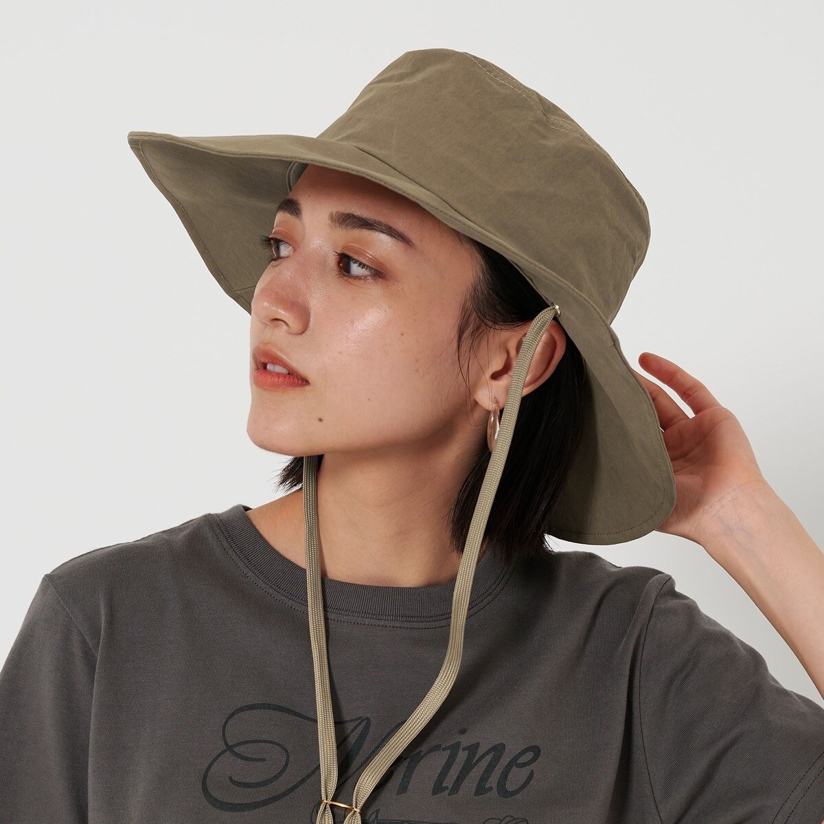 【新品】アダムエロペ　2WAYレイヤーハット 追加・WEB限定】2WAYレイヤーハット［接触冷感・洗える・撥水