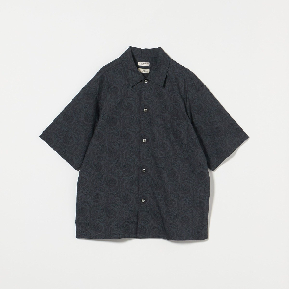 beauty＆youth ロンシャン ペイズリー キャンプカラー グランデシャツ ロンシャン ペイズリー キャンプカラー グランデシャツ