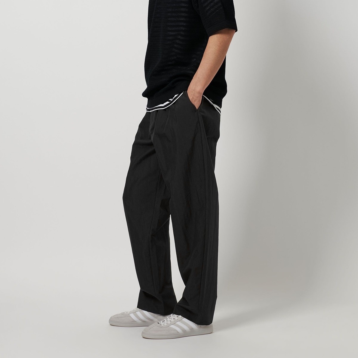 UNITED ARROWS & SONS黒ダブルニー パンツ　ブラック　L 別注】＜INSCRIRE×Dickies×BEAUTY&YOUTH＞ダブルニーパンツ