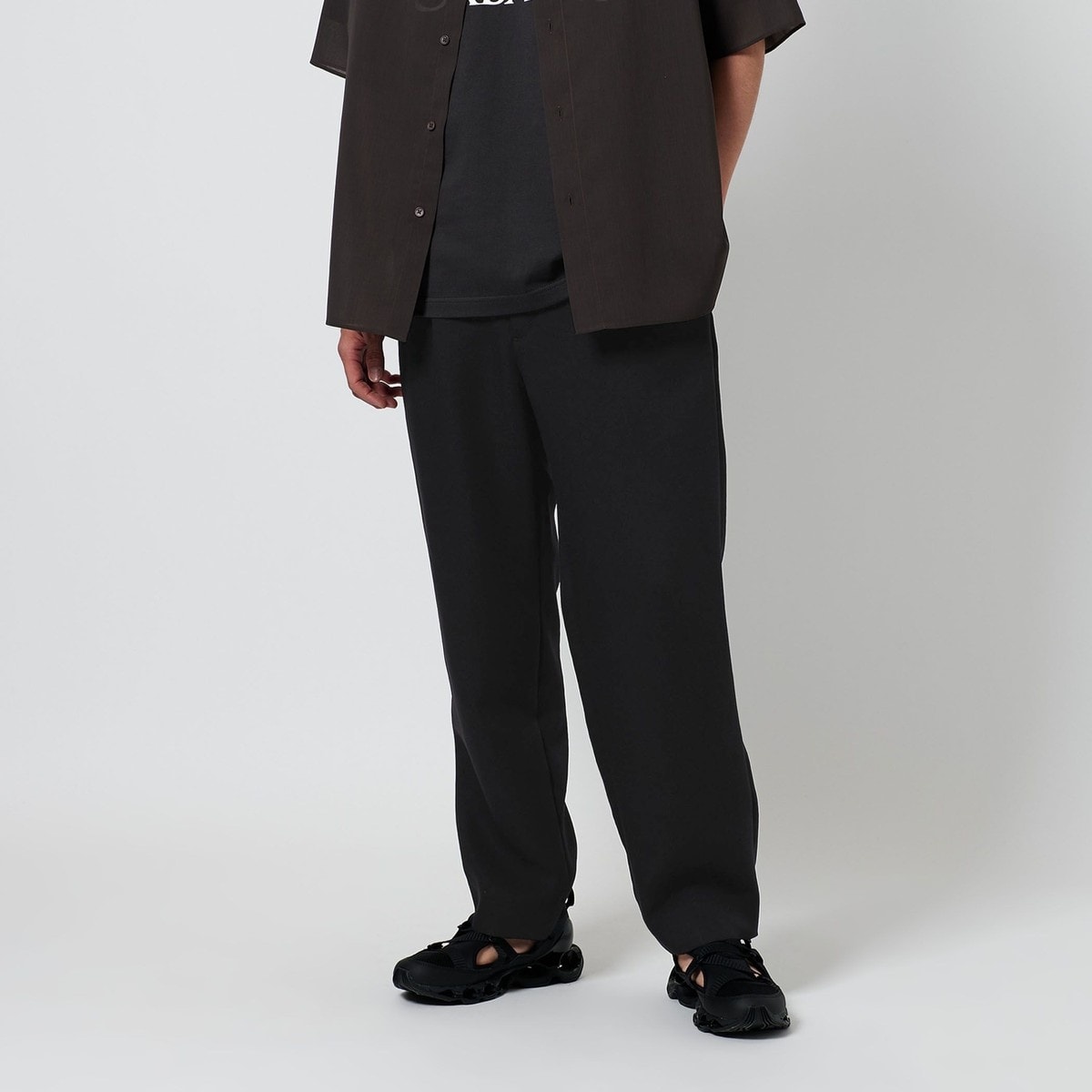 BEAUTY&YOUTH TR リネン 2タック クリーズ パンツNAVY BEAUTY&YOUTH UNITED ARROWS｜TR リネン 2タック クリーズ