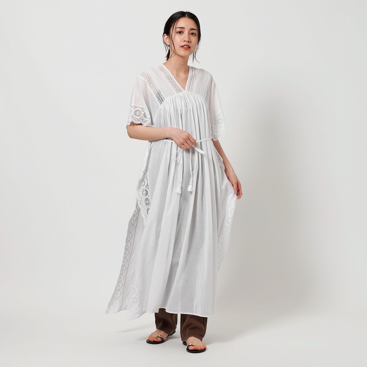 nude vintage×JOURNAL STANDARD】レースパッチワークワンピース