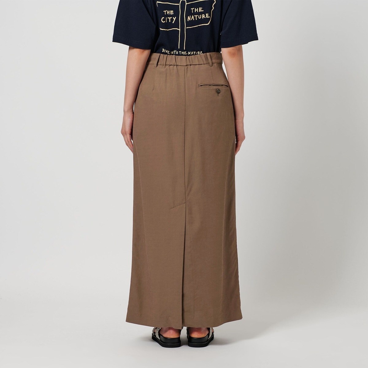 BEAUTY&YOUTH レーヨンブレンド タックスカート ―ウォッシャブル― BEAUTY&YOUTH UNITED ARROWS｜レーヨンブレンド タックスカート