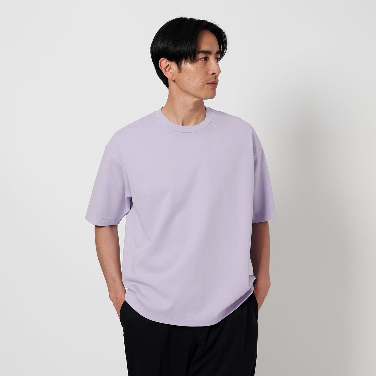 I cotoni di Albini 天竺 無地 半袖クルーネックTシャツ ファッション通販のNY.ONLINE