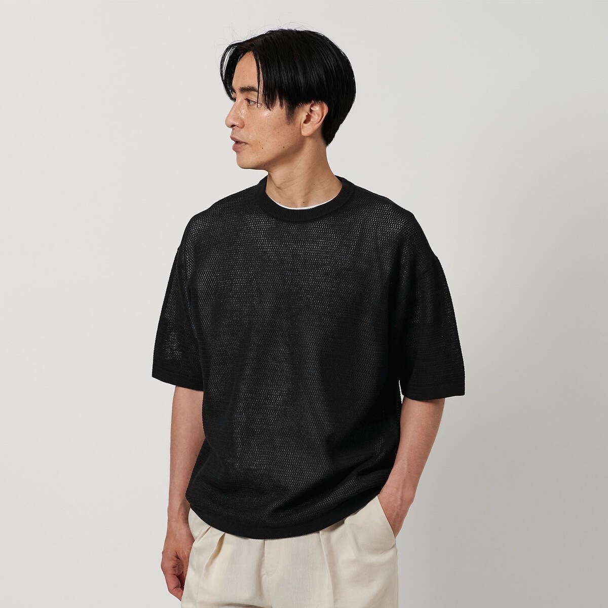 シャイン ギマ ポロ スキッパー ニット | ビューティー＆ユース
