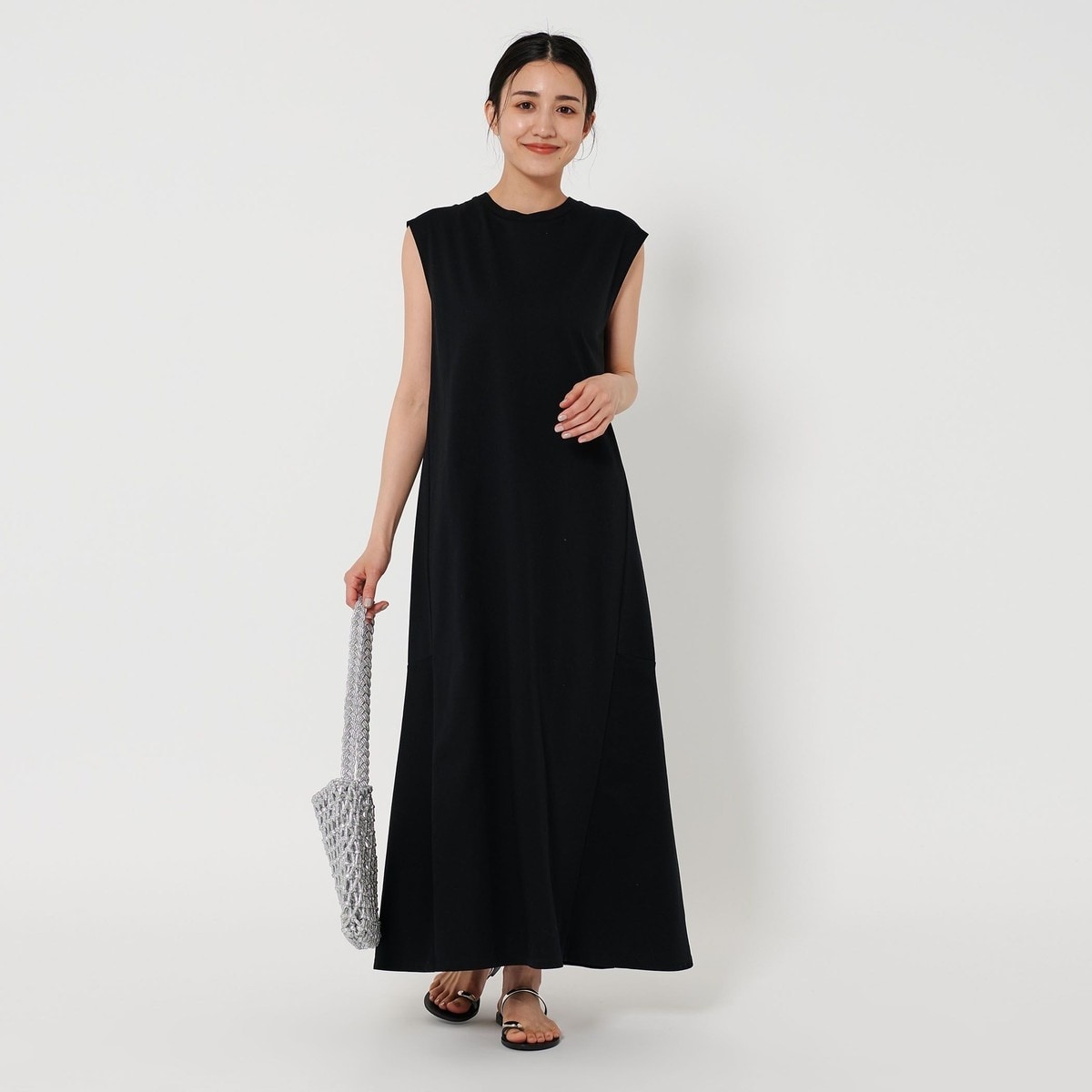WEB限定】スポンディッシュニット フレアワンピース -2WAY