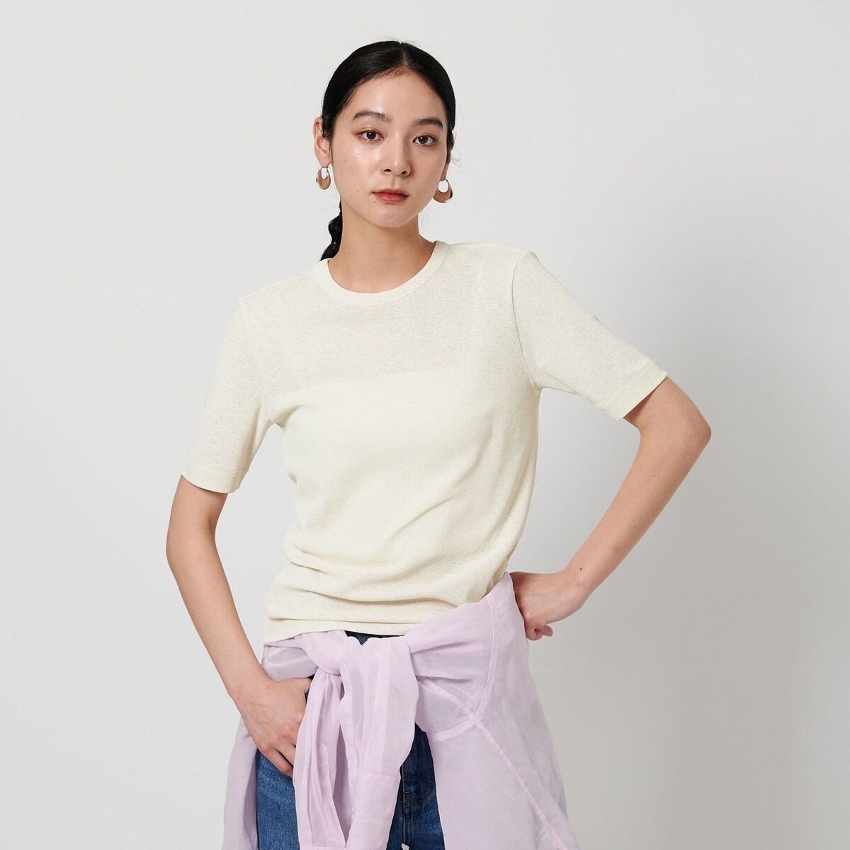 BEAUTY＆YOUTH UNITED ARROWS tシャツ ラメ ショートスリーブ T