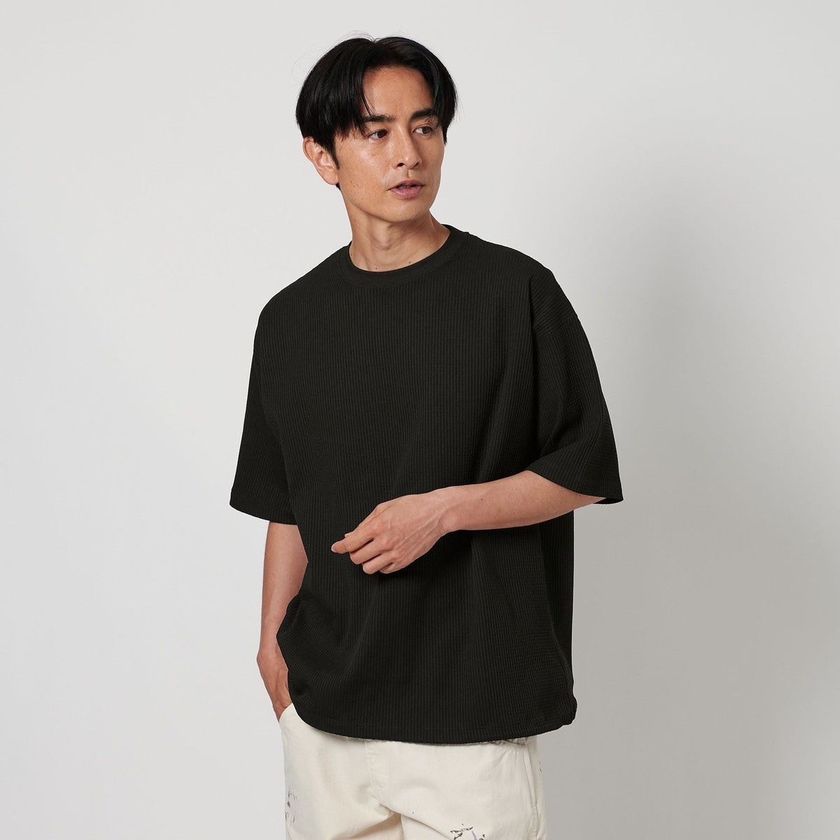 I cotoni di Albini 天竺 無地 半袖クルーネックTシャツ