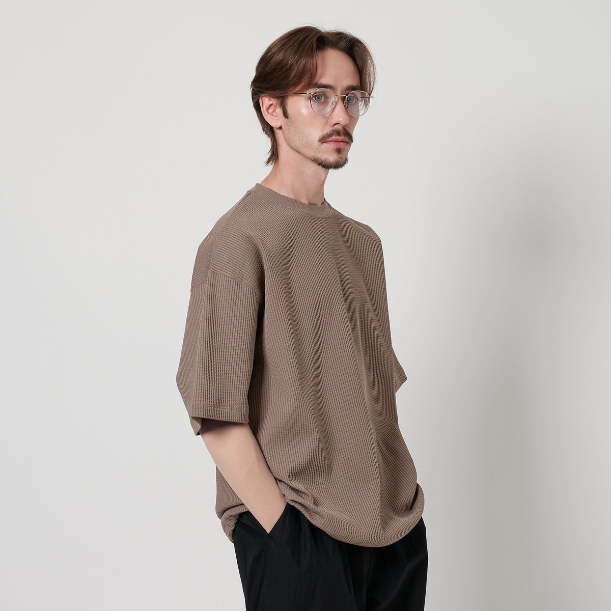 I cotoni di Albini 天竺 無地 半袖クルーネックTシャツ