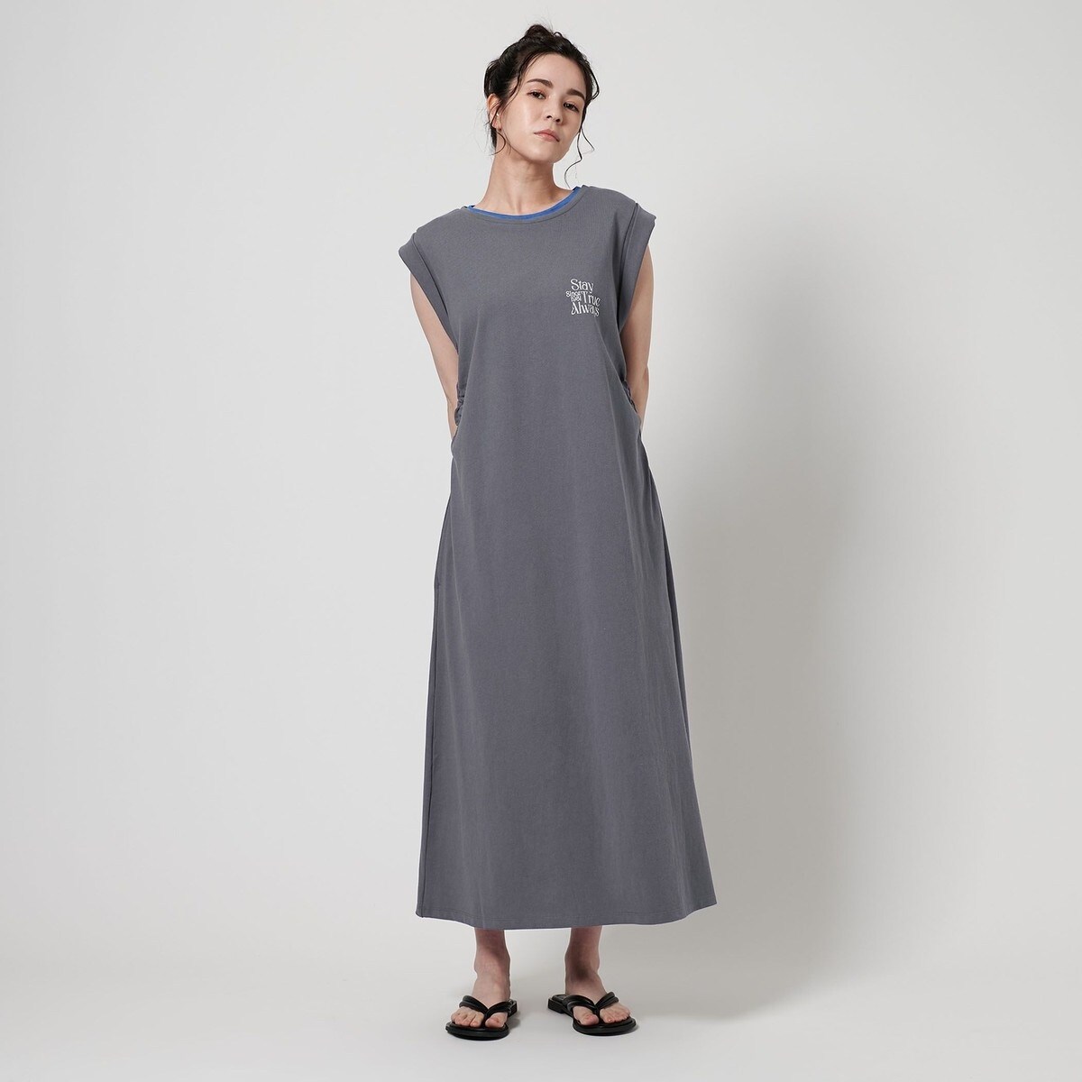 ビューティアンドユース　champion コラボ　リバースウィーブワンピース BEAUTY&YOUTH別注ChampionリバースウィーブラTシャツワンピース