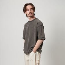 インサイドアウト フェード クルーネック Tシャツ