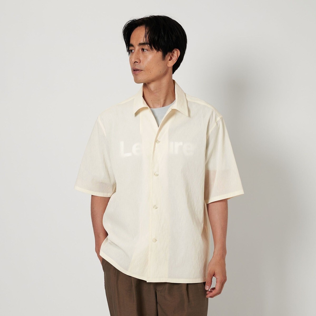BEAUTY&YOUTH ヨウリュウ キャンプカラー フォルム シャツ （白） BEAUTY＆YOUTH UNITED ARROWS シャツ ヨウリュウ キャンプカラー