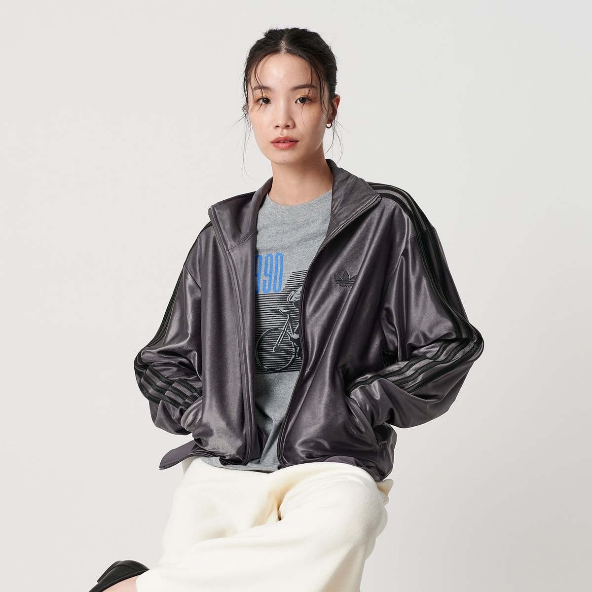 adidas originals ファイヤーバード adidas Originals＞ファイヤーバード メタリックトラックトップ