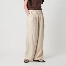 タックギャザー ワイドパンツ -ウォッシャブル-