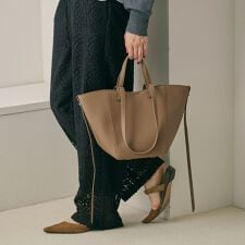 ビューティー＆ユース ユナイテッドアローズ(BEAUTY&YOUTH)のジップポケット 2ハンドル トートバッグ -2WAY-