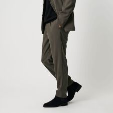 トリコチン ポリエステル 1プリーツ テーパードパンツ NO.5 セットアップ対応