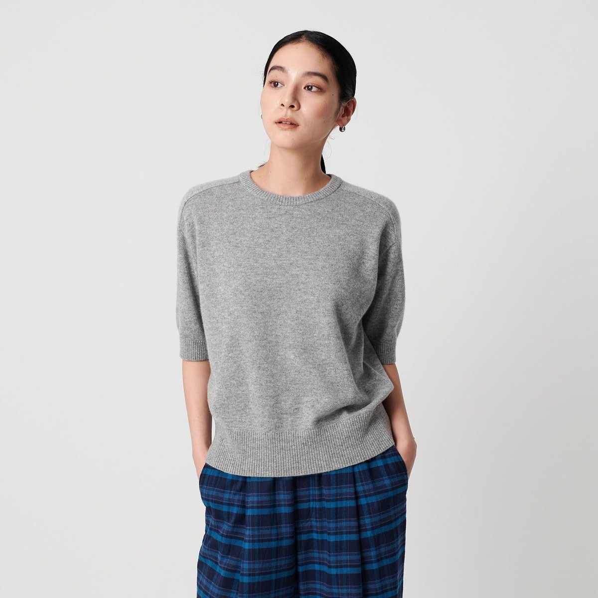 ビューティー＆ユース ユナイテッドアローズ（BEAUTY&YOUTH）/カシミヤ クルーネック ショートスリーブニット カシミヤ クルーネック ショートスリーブニット | ビューティー