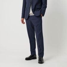 ピンヘッド ポリエステル ノープリーツ スリムパンツ セットアップ対応可能