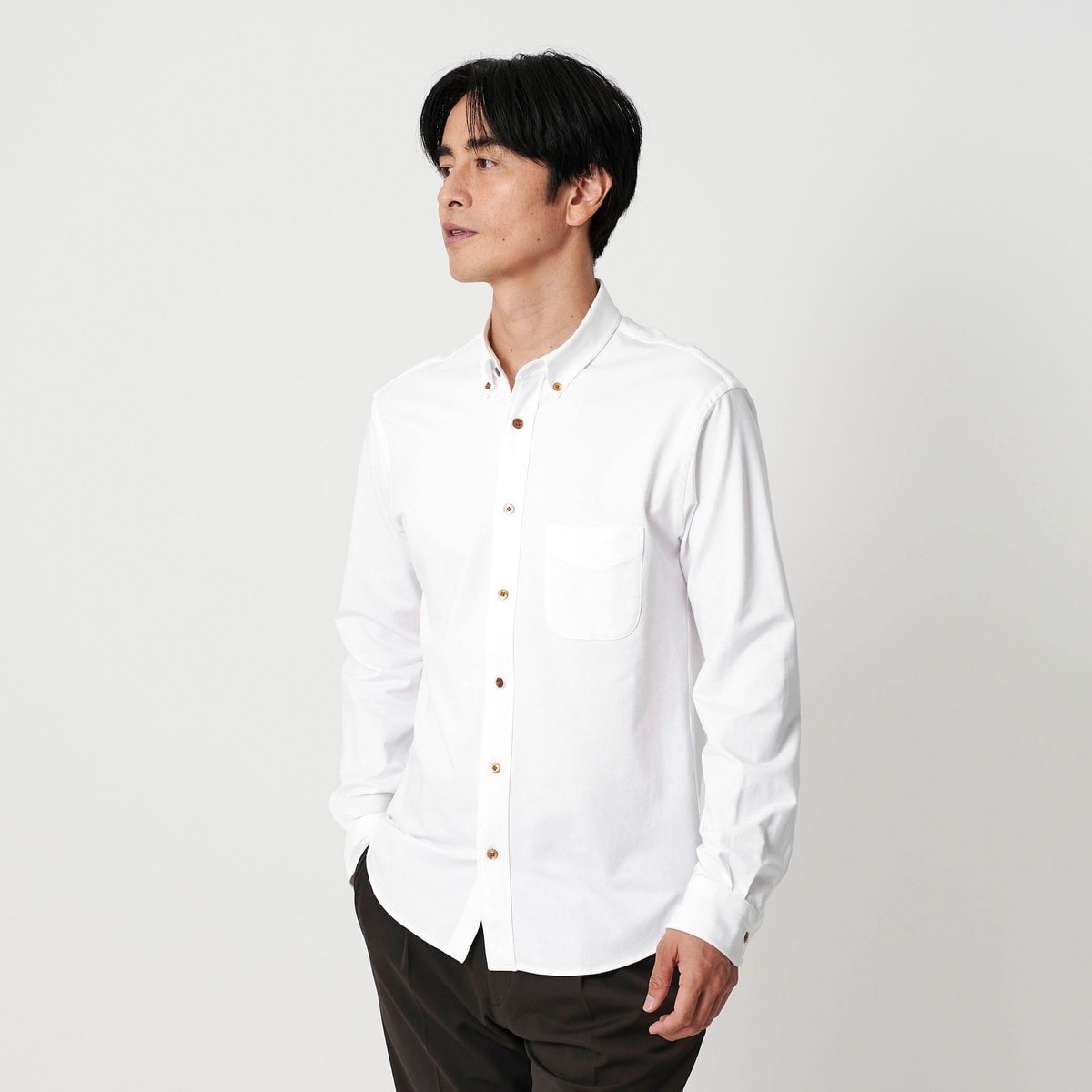 クイック ストレッチ ストライプ レギュラー シャツ SLIM型