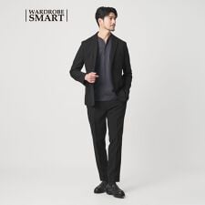 WEB限定 WARDROBE SMART】LANATEC セットアップ/背抜きジャケット 