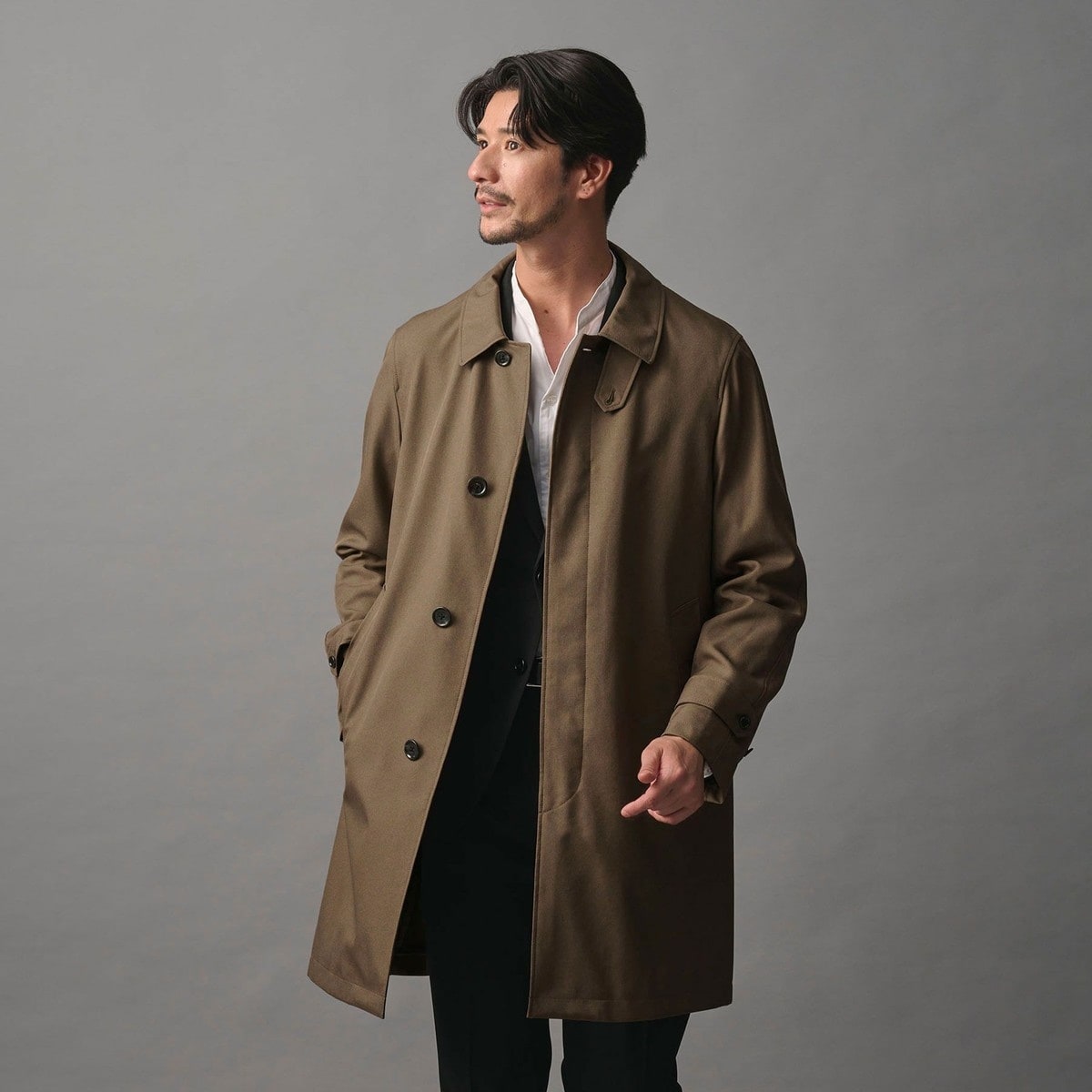 「HYBRID TWEED」ステンカラーコート ADAM ET ROPÉ HOMME(アダム エ ロペ オム) / 【HYBRID TWEED