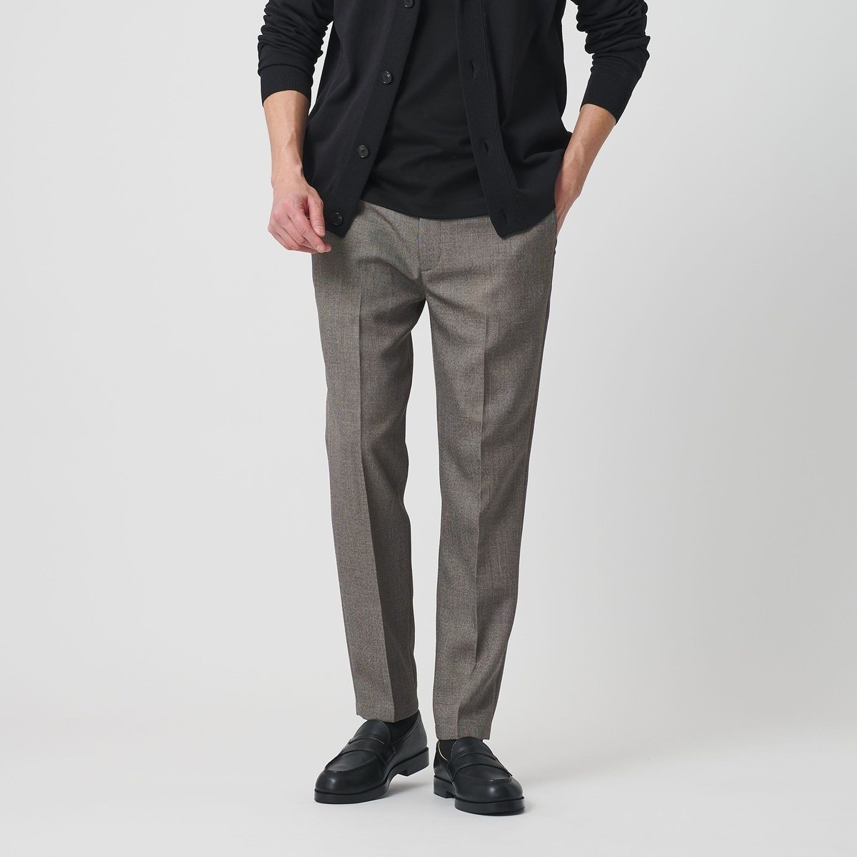 [�}���C]�yWEB���� WARDROBE SMART�zLANATEC �V�����u���[ �m�[�v���[�c �p���c/�r���[�e�B�[�����[�X ���i�C�e�b�h�A���[�Y�iBEAUTY&YOUTH�j LT.GRAY