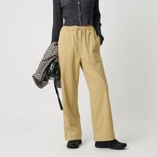 ポリエステルブレンド パッチポケットパンツ