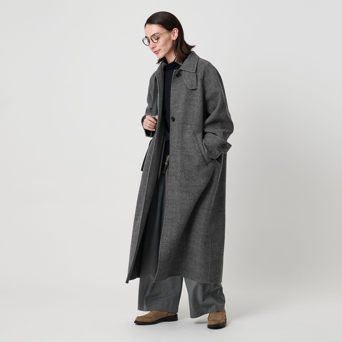 スーパー160ダブルフェイスステンカラーコート | イエナ(IENA