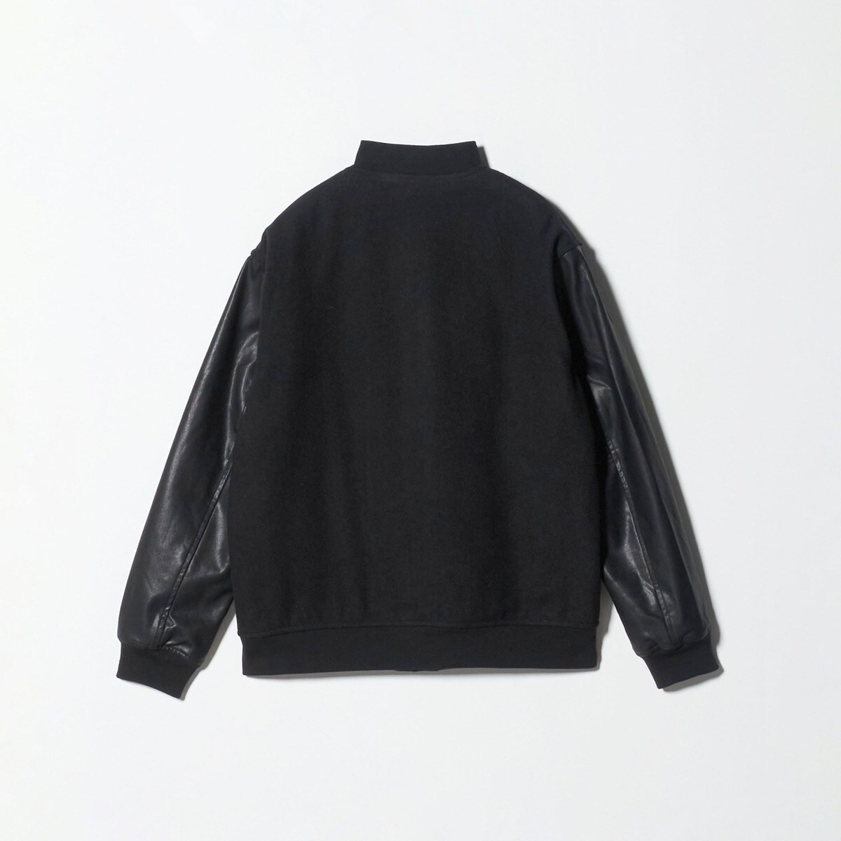 ❗️期間限定SALE❗️ユナイテッド アローズブラックメルトンレザーライクスタジャン 1200025F1209_m1_a001.jpg