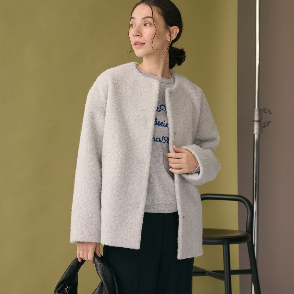 ブークレ ノーカラーブルゾン | ビューティー＆ユース ユナイテッド