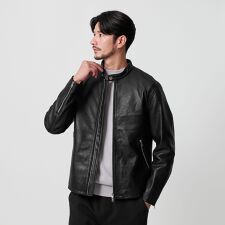 ビューティー＆ユース ユナイテッドアローズ(BEAUTY&YOUTH)の【WEB限定 WARDROBE SMART】 シープ シングル ライダースジャケット
