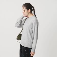 ウールカシミヤ天竺 クルーネック ニットプルオーバー ウォッシャブル