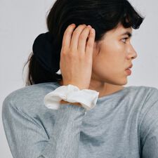 ＜heyep＞Silk Heart Scrunchie ハート シュシュ/Medium