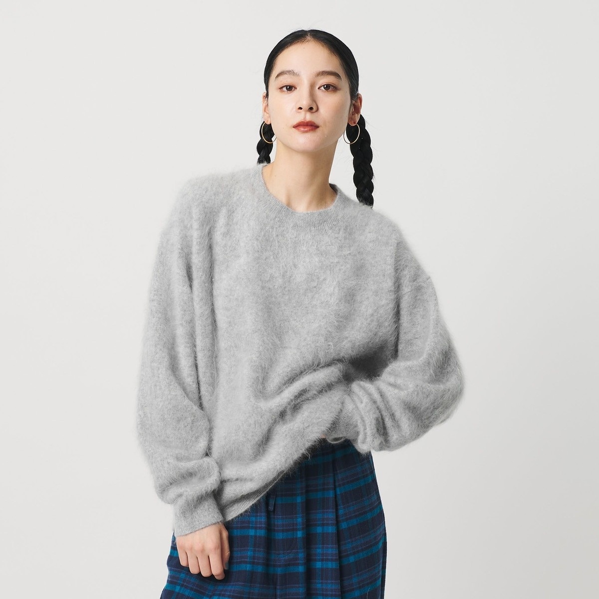 IENA Lora&Festa カシミヤニット グレー Lora&Festa カシミヤニット | イエナ(IENA) | マルイウェブチャネル