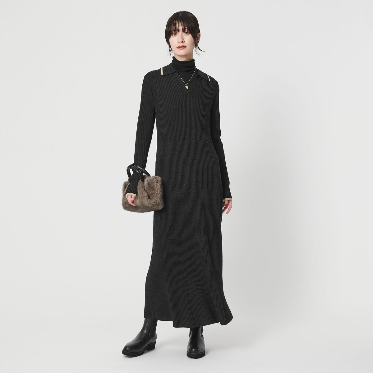 ビューティー&ユース　ユナイテッドアローズ　サイドホール　ワンピース BEAUTY&YOUTH UNITED ARROWS（ビューティーアンドユース