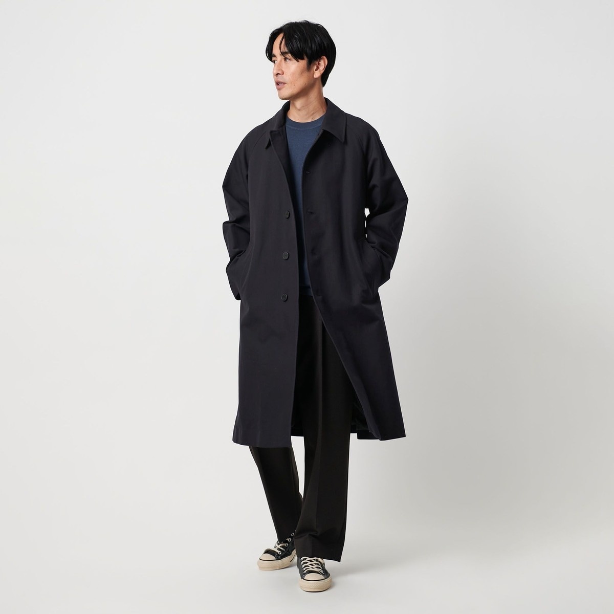 バルカマーンコート グリーンレーベル アローズ ロング ダークグレー 38 新品 バルカマーンコート グリーンレーベル アローズ ロング