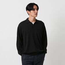 SUPER130 ウール ポロニット ウォッシャブル