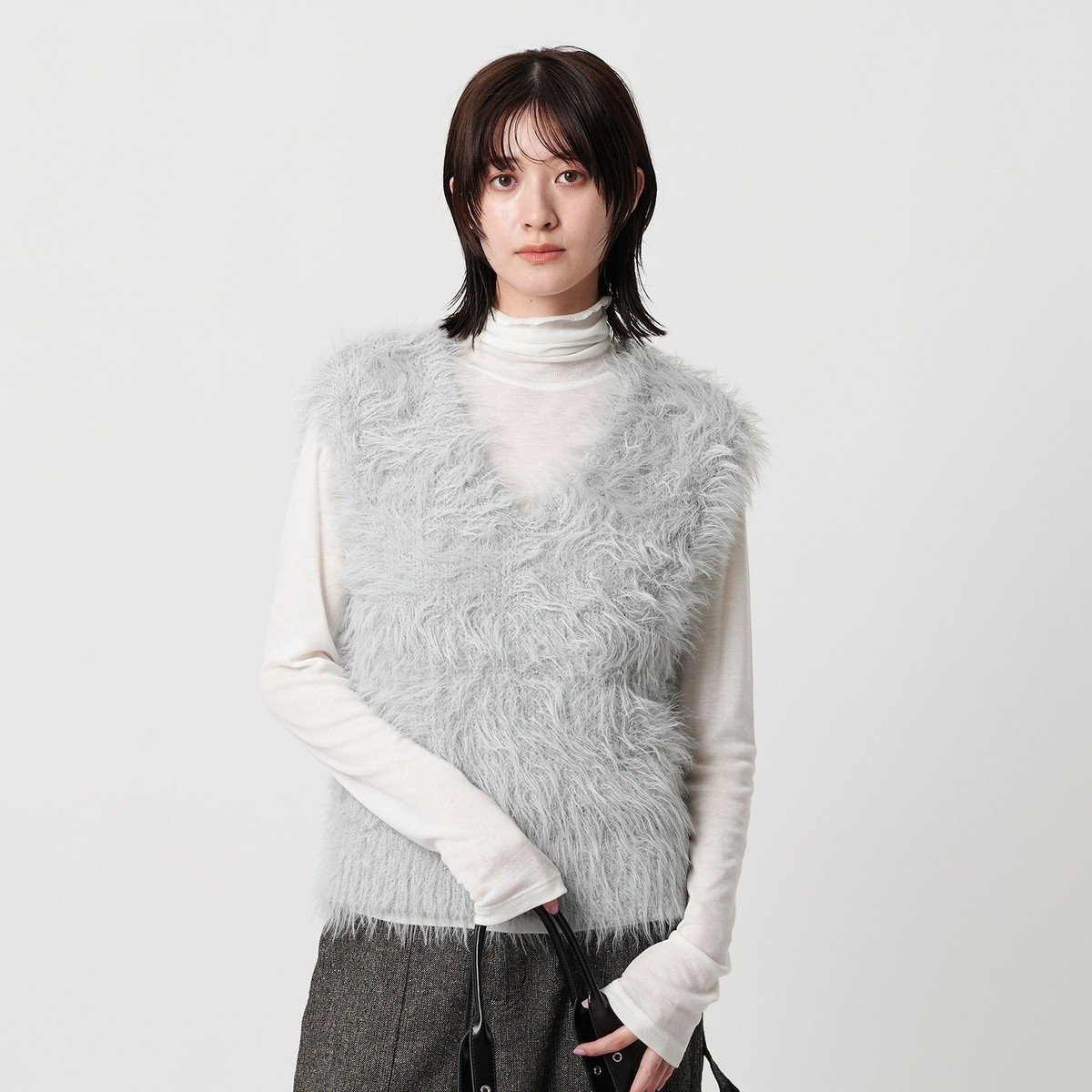 WEB限定】フェザーヤーン ラメニット 2WAYベスト | ビューティー