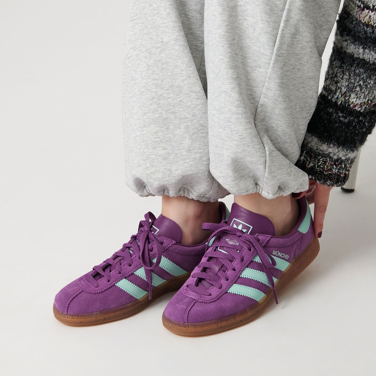 [}C]adidas Originals~w/Xj[J[/r[eB[[X iCebhA[YiBEAUTY&YOUTHj PURPLE