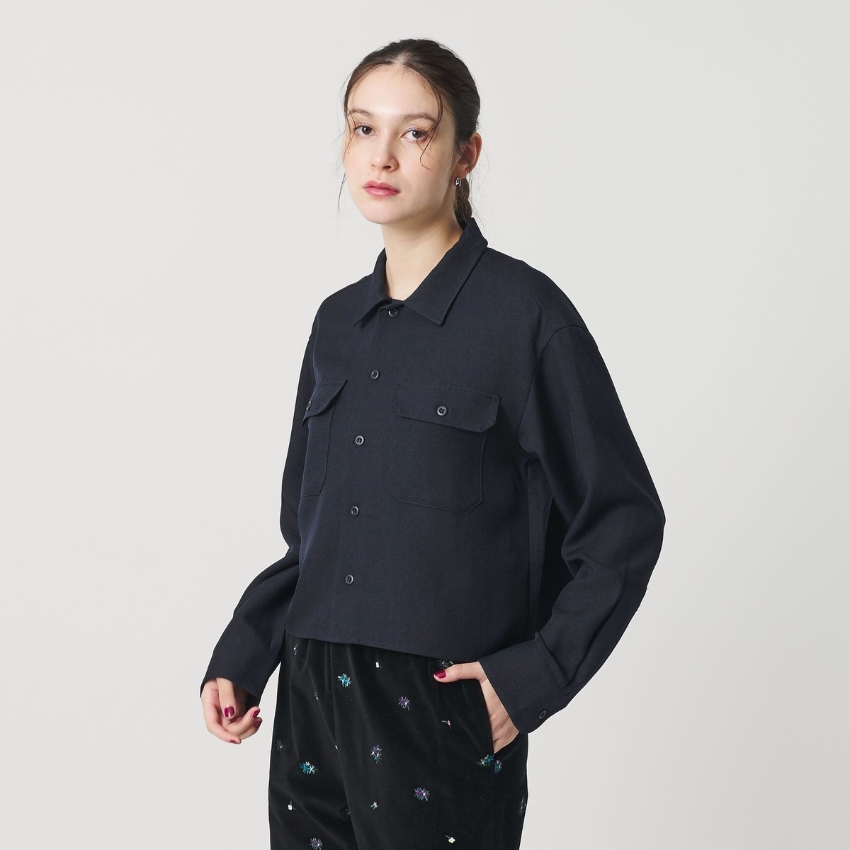 H＞THOMAS MASON クロップドシャツ | ビューティー＆ユース