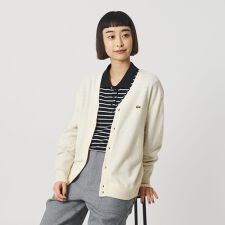 【別注】＜LACOSTE＞ロングスリーブニットカーディガン