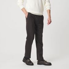 【WEB限定 WARDROBE SMART】ウールライク ノープリーツ パンツ