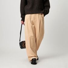 コーデュロイ ワイドストレートパンツ
